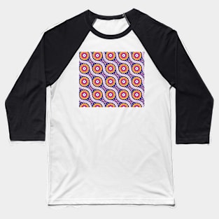 Mosaic flowers Baseball T-Shirt